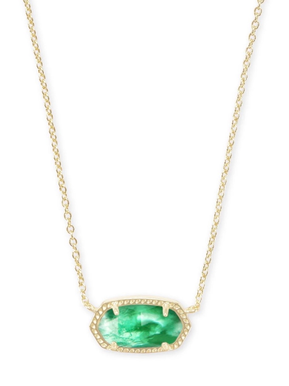 Kendra Scott Jade Green Illusion Necklace